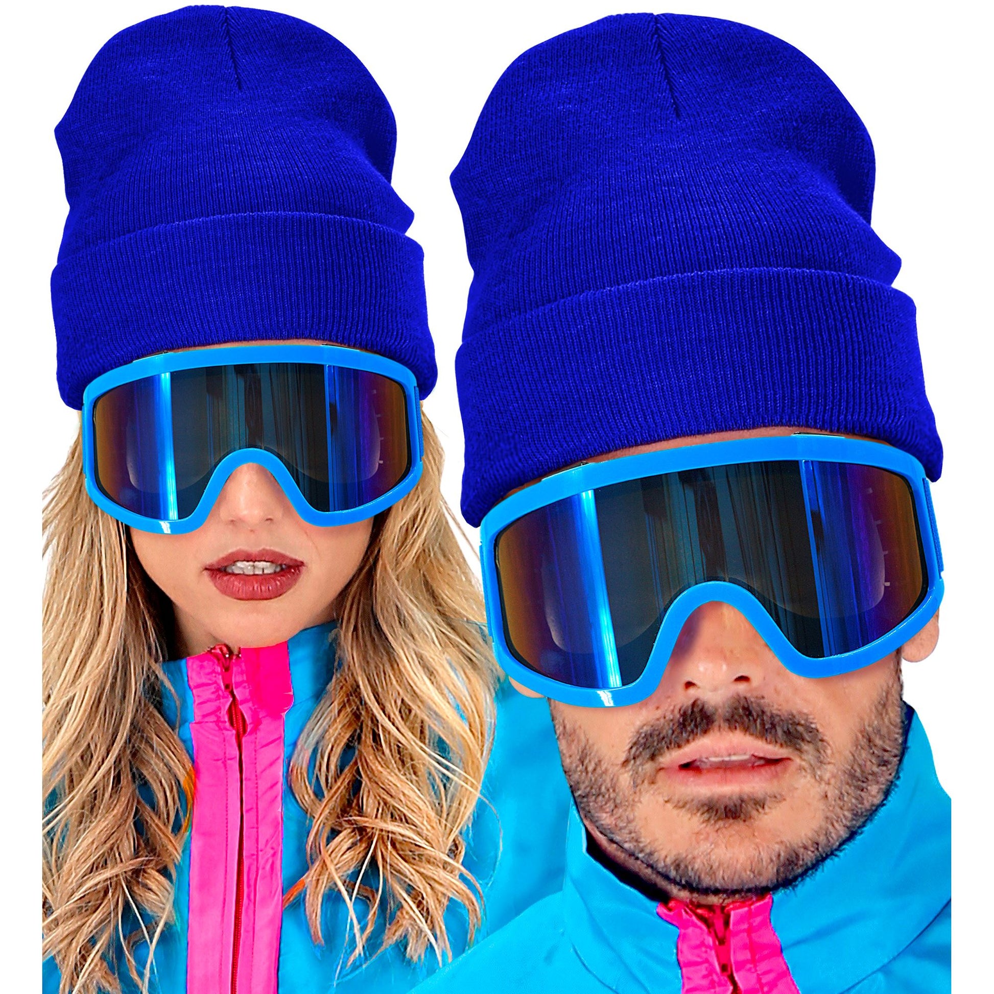 "MÜTZE BEANIE BLAU" Wolloptik – Ansicht 4
