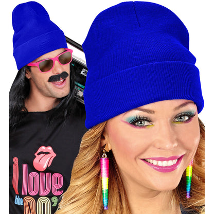"MÜTZE BEANIE BLAU" Wolloptik – Ansicht 8