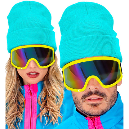 "MÜTZE BEANIE HELLBLAU" Wolloptik – Ansicht 3