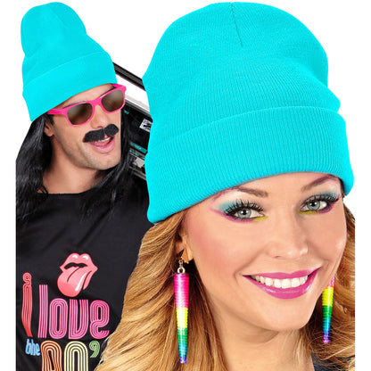 "MÜTZE BEANIE HELLBLAU" Wolloptik – Ansicht 8