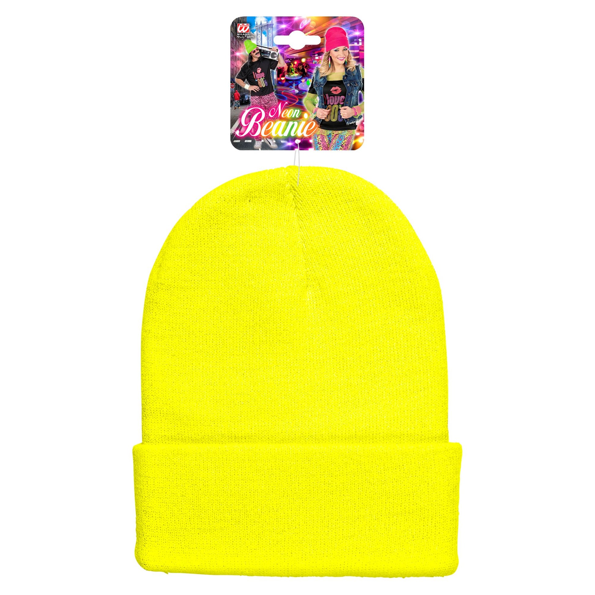 "MÜTZE BEANIE NEON GELB" WOLLOPTIK – Ansicht 3