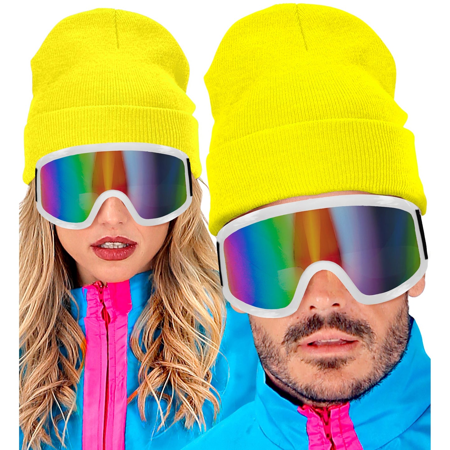 "MÜTZE BEANIE NEON GELB" WOLLOPTIK – Ansicht 4