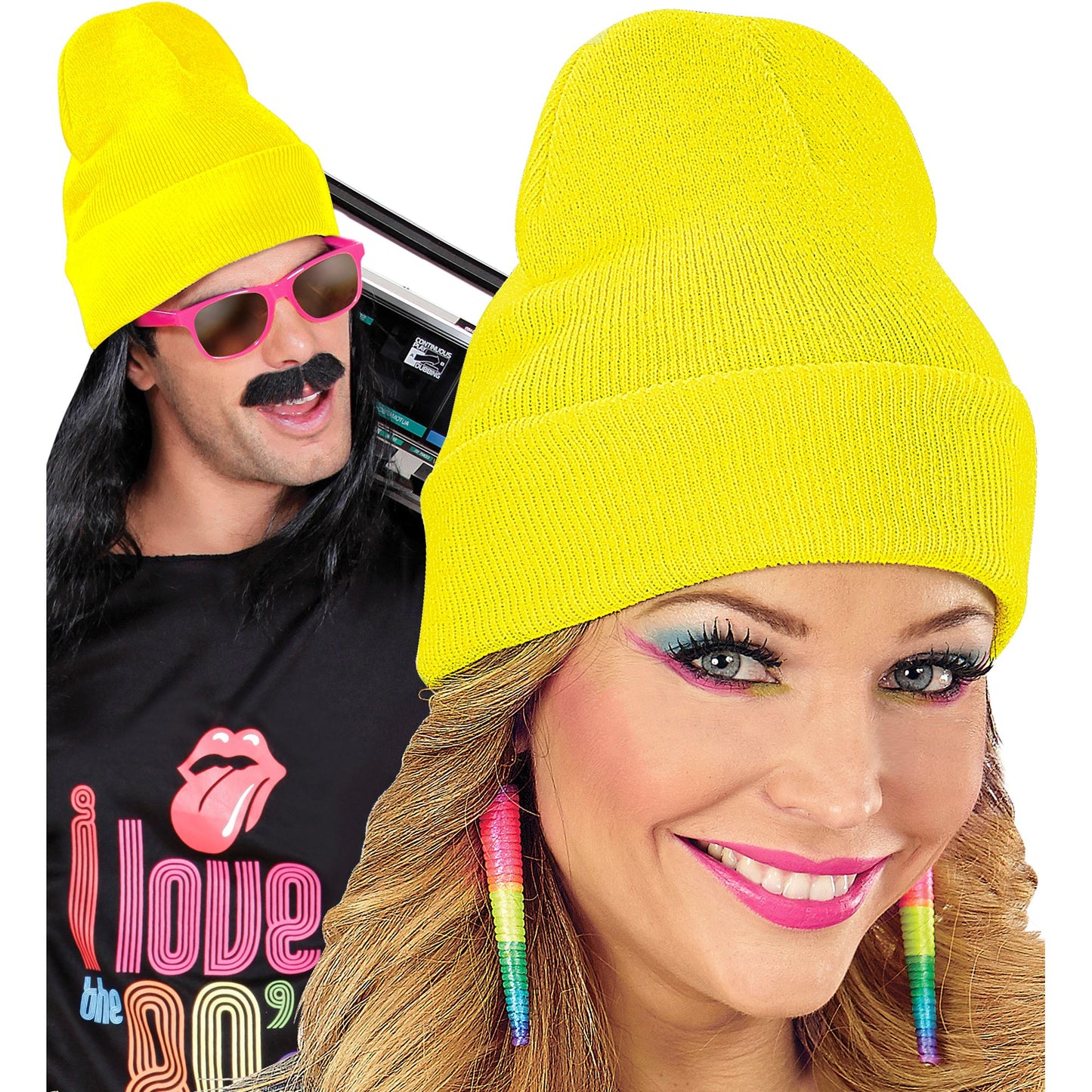 "MÜTZE BEANIE NEON GELB" WOLLOPTIK – Ansicht 9
