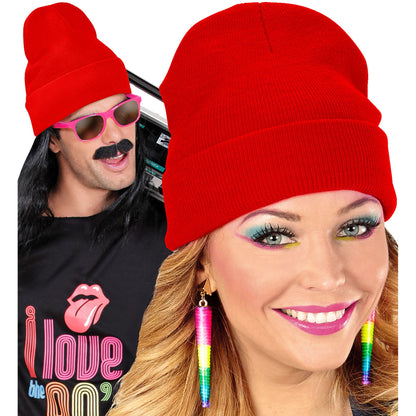 "MÜTZE BEANIE ROT" Wolloptik – Ansicht 8