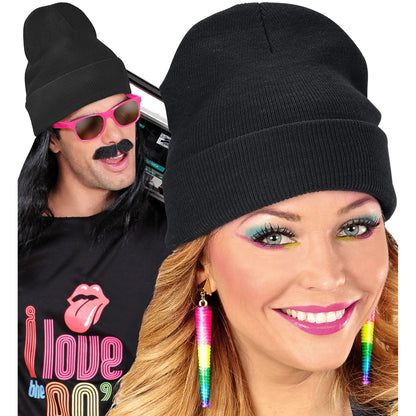 "MÜTZE BEANIE SCHWARZ" Wolloptik – Ansicht 9