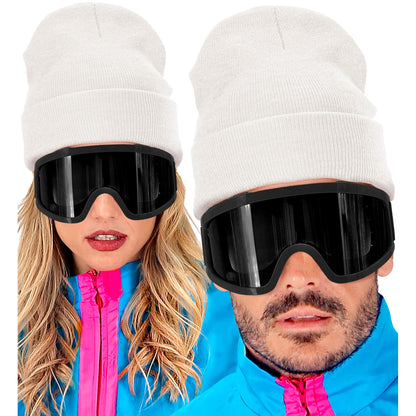 "MÜTZE BEANIE WEIß" Wolloptik – Ansicht 3