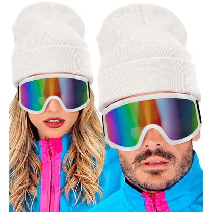 "MÜTZE BEANIE WEIß" Wolloptik – Ansicht 4