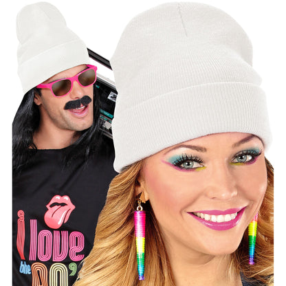 "MÜTZE BEANIE WEIß" Wolloptik – Ansicht 7