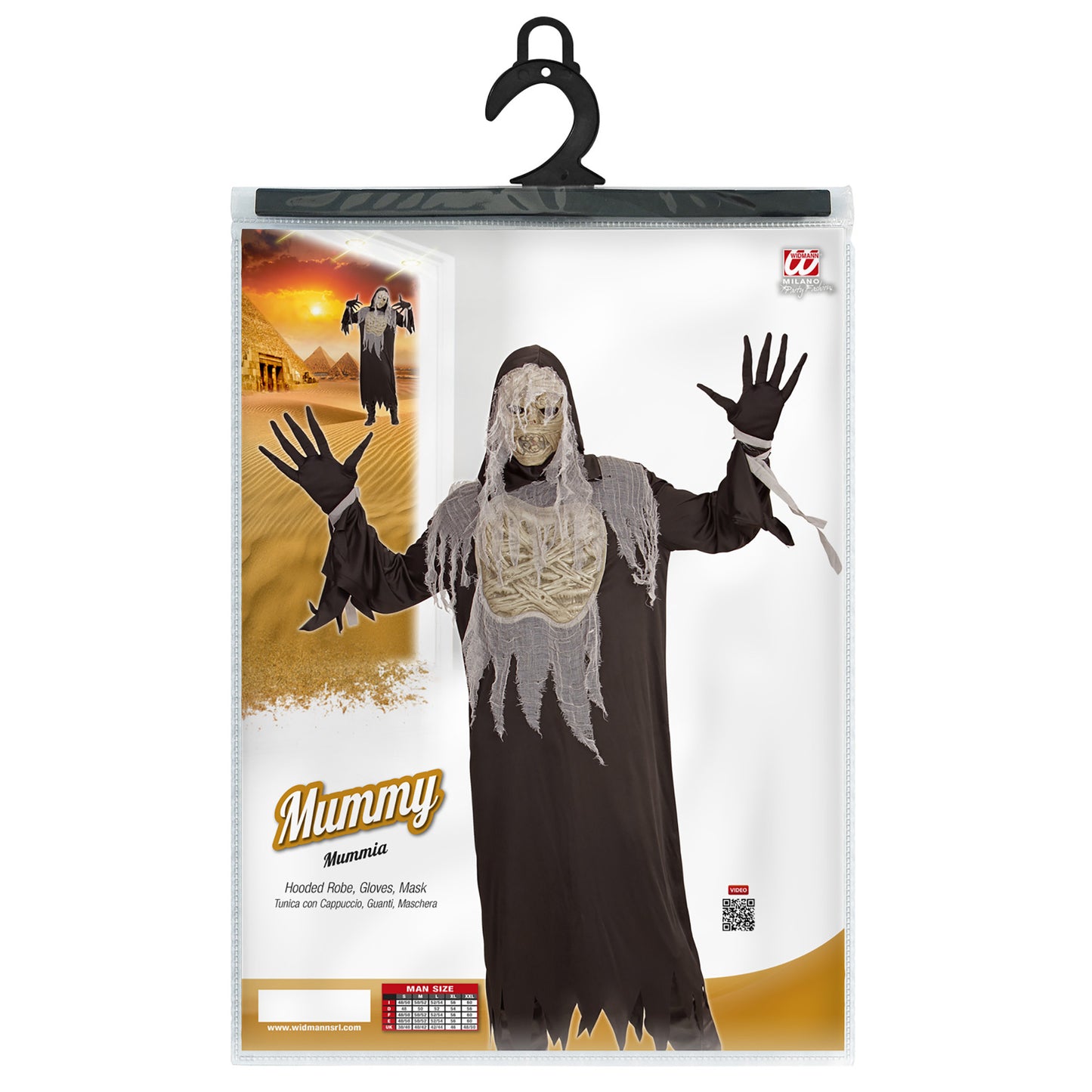 "MUMIE" (Robe mit Kapuze, Handschuhe, Maske) – Ansicht 4