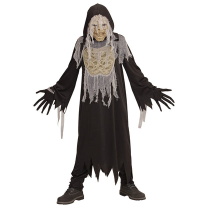 "MUMIE" (Robe mit Kapuze, Handschuhe, Maske) – Detailansicht