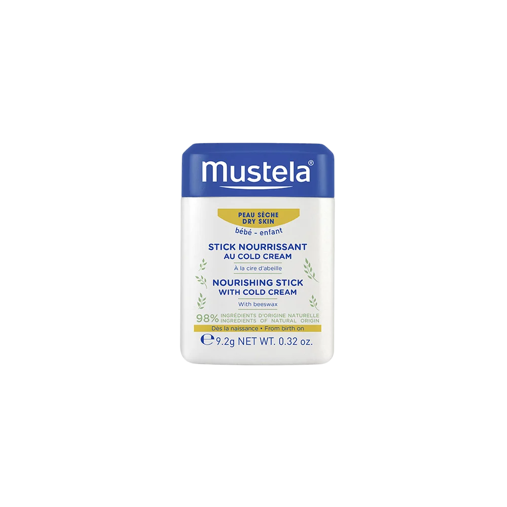 Mustela, Cold Cream, Natural Beeswax, Nährend, Stock, Für das Gesicht, 9.2 g