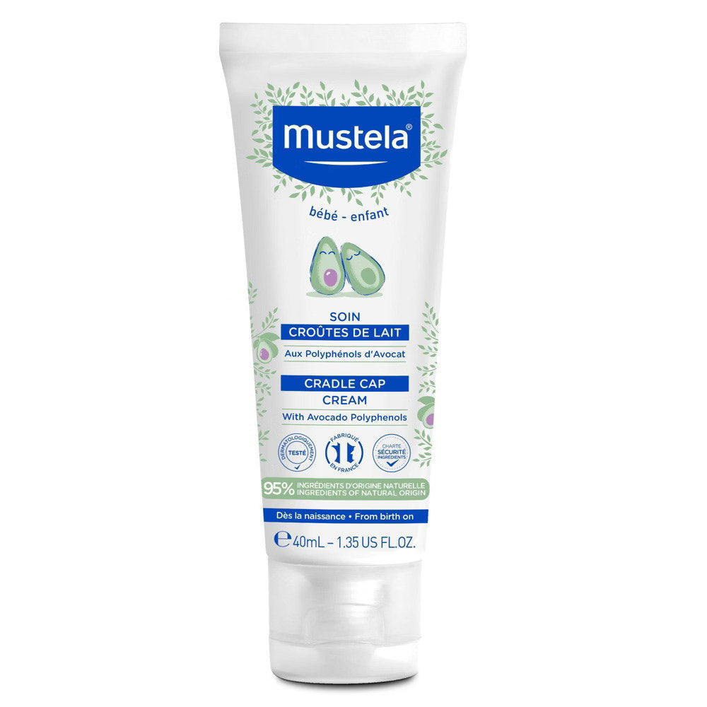 Mustela Mustela, Cradle Cap, Avocado, Anti-Milk Scales, Lokale Behandlungscreme, Für die Kopfhaut, 400 ml Regular