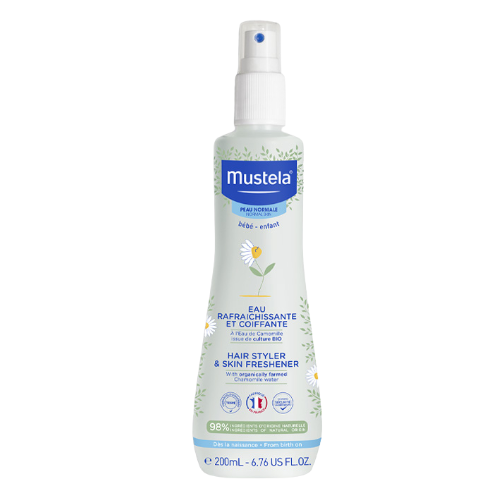 Mustela, Hair Styler & Skin Refresher, Kamille, Weichmachen, Lotion, Für Haar & Körper, 200 ml