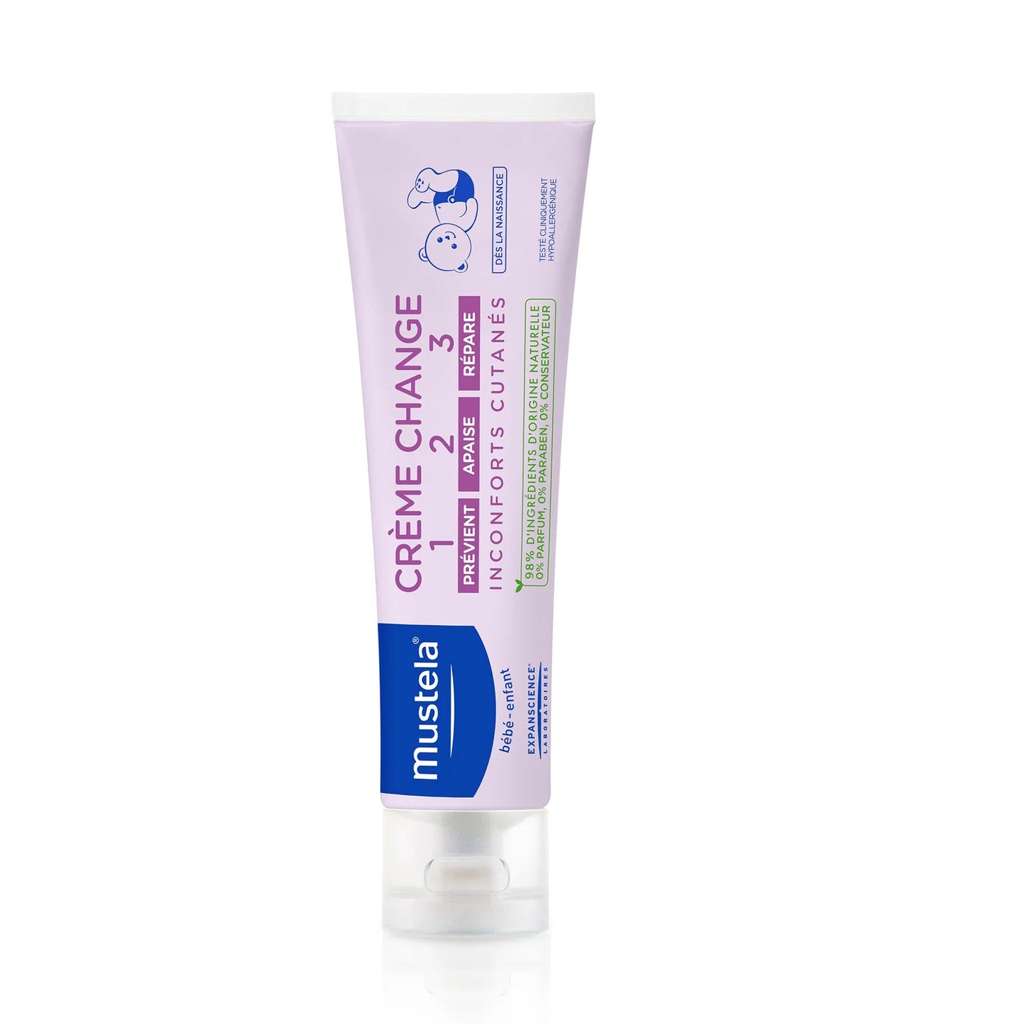 Mustela Mustela, Vitamin Barrier 123, Schützt & hydratisiert, Körpercreme, Diaper Area, 50 ml Regular