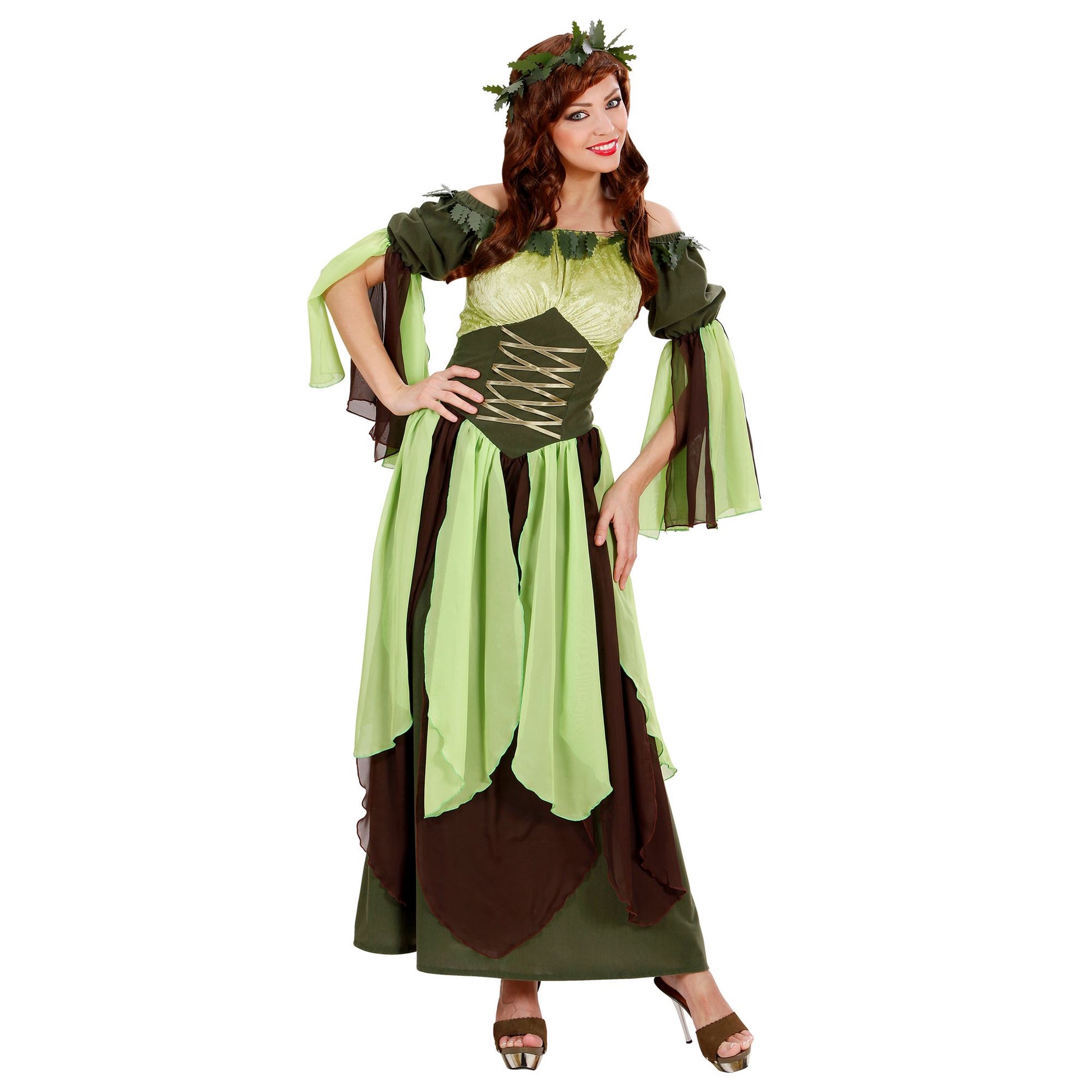 "MUTTER NATUR" (Kleid, Kopfbedeckung) – Detailansicht