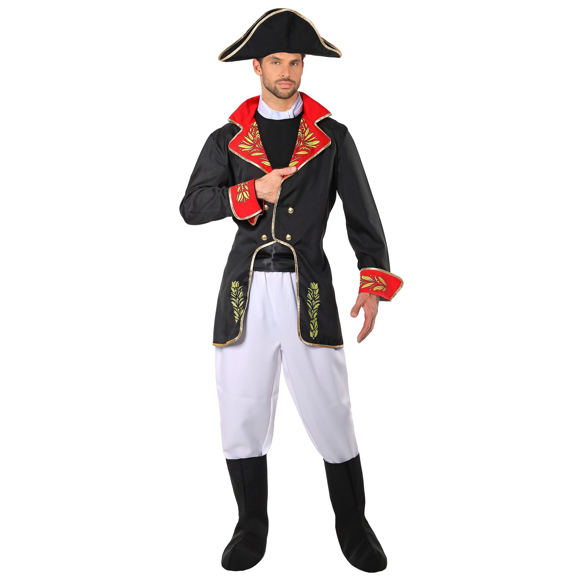 "NAPOLEON" (Jacke, Hose, Stiefelüberzieher, Hut) – Vorderansicht