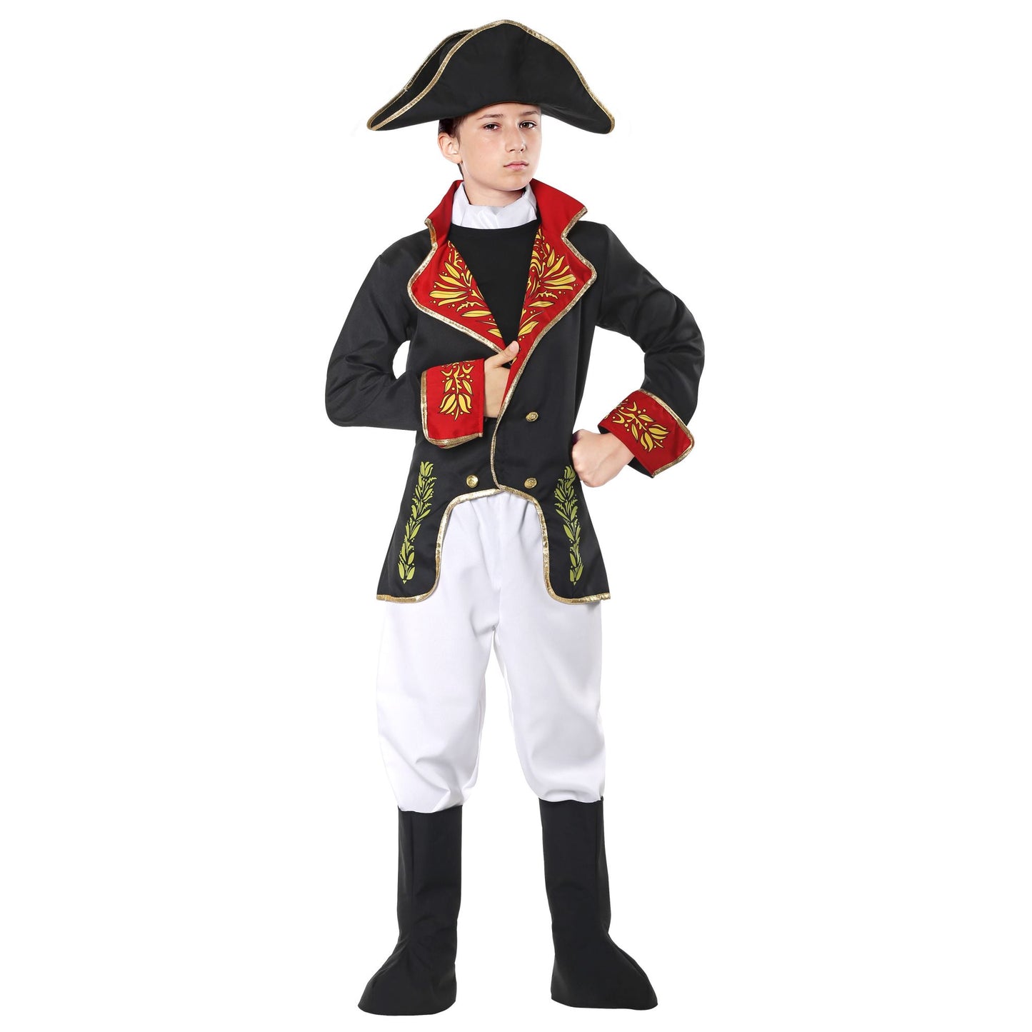 "NAPOLEON" (Jacke, Hose, Stiefelüberzieher, Hut) – Vorderansicht