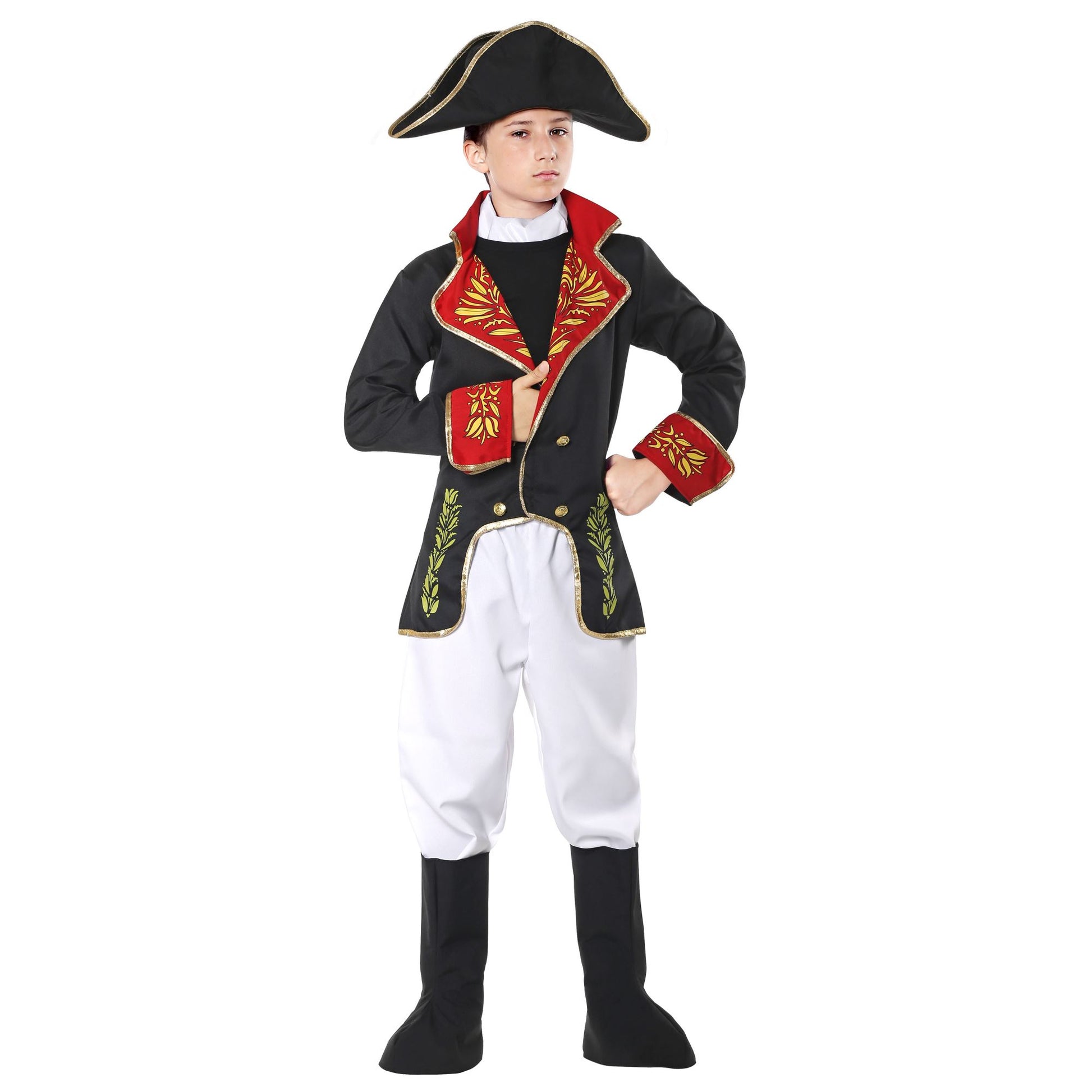 "NAPOLEON" (Jacke, Hose, Stiefelüberzieher, Hut) – Vorderansicht