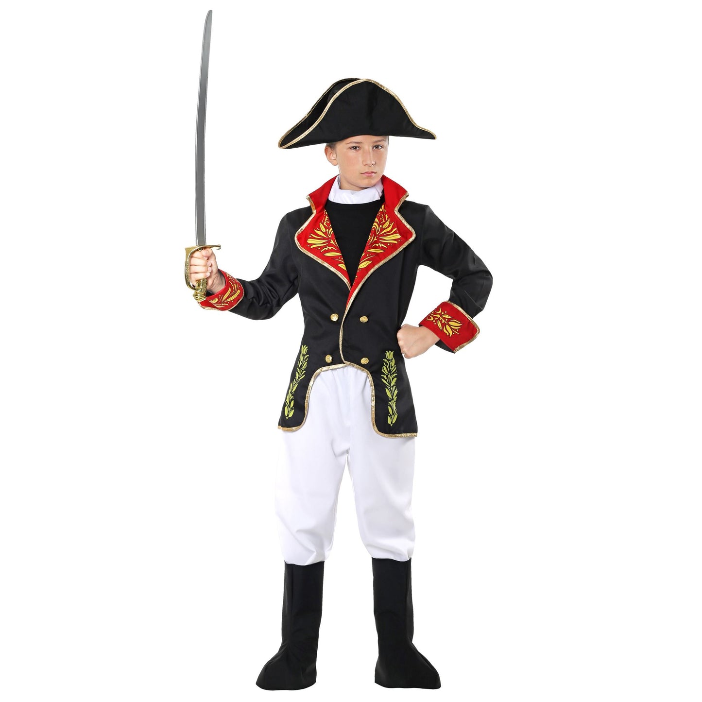"NAPOLEON" (Jacke, Hose, Stiefelüberzieher, Hut) – Detailansicht