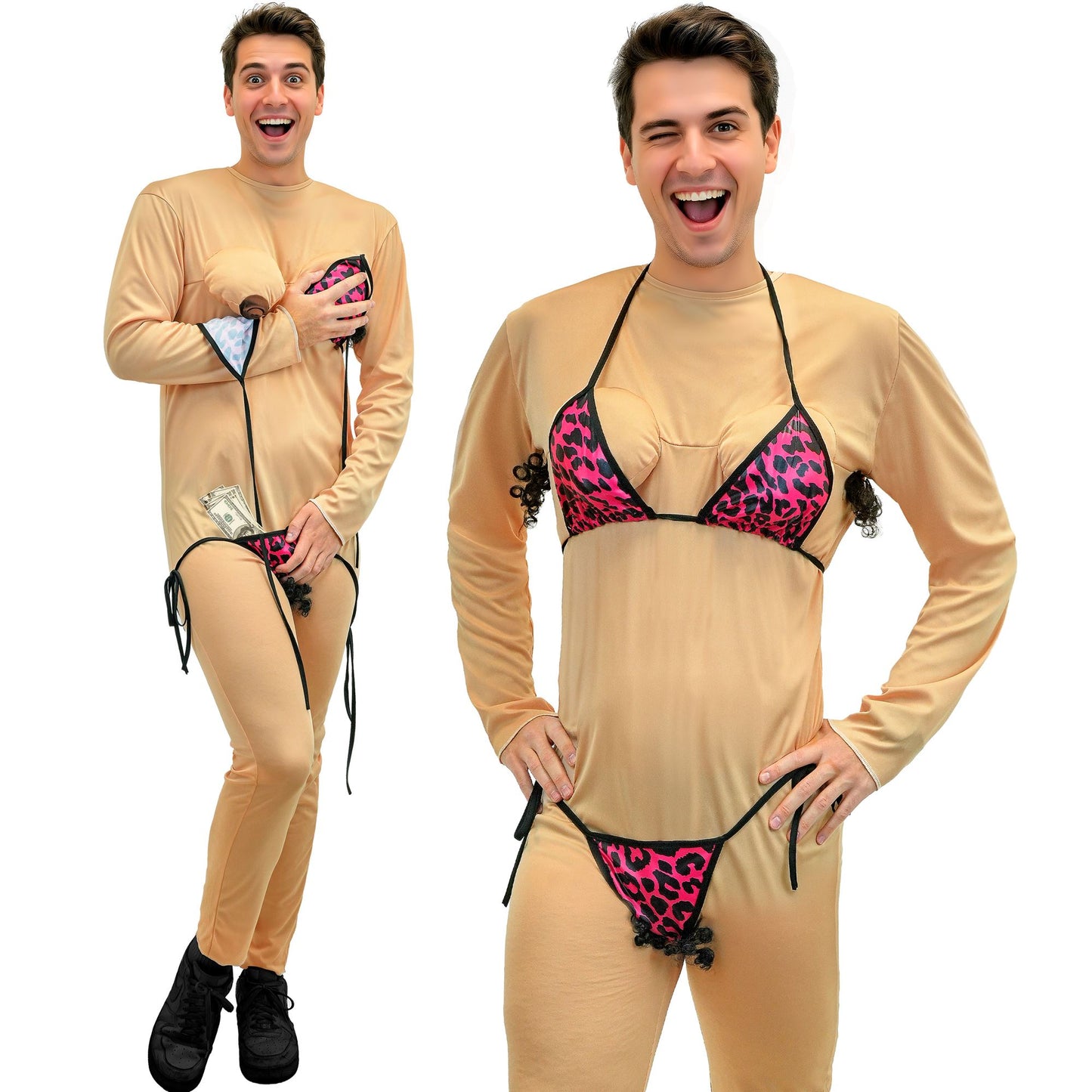 "NASTY STRIPPER" (Overall, Bikini) – Vorderansicht