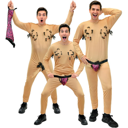 "NASTY STRIPPER" (Overall, Unterhose) – Vorderansicht