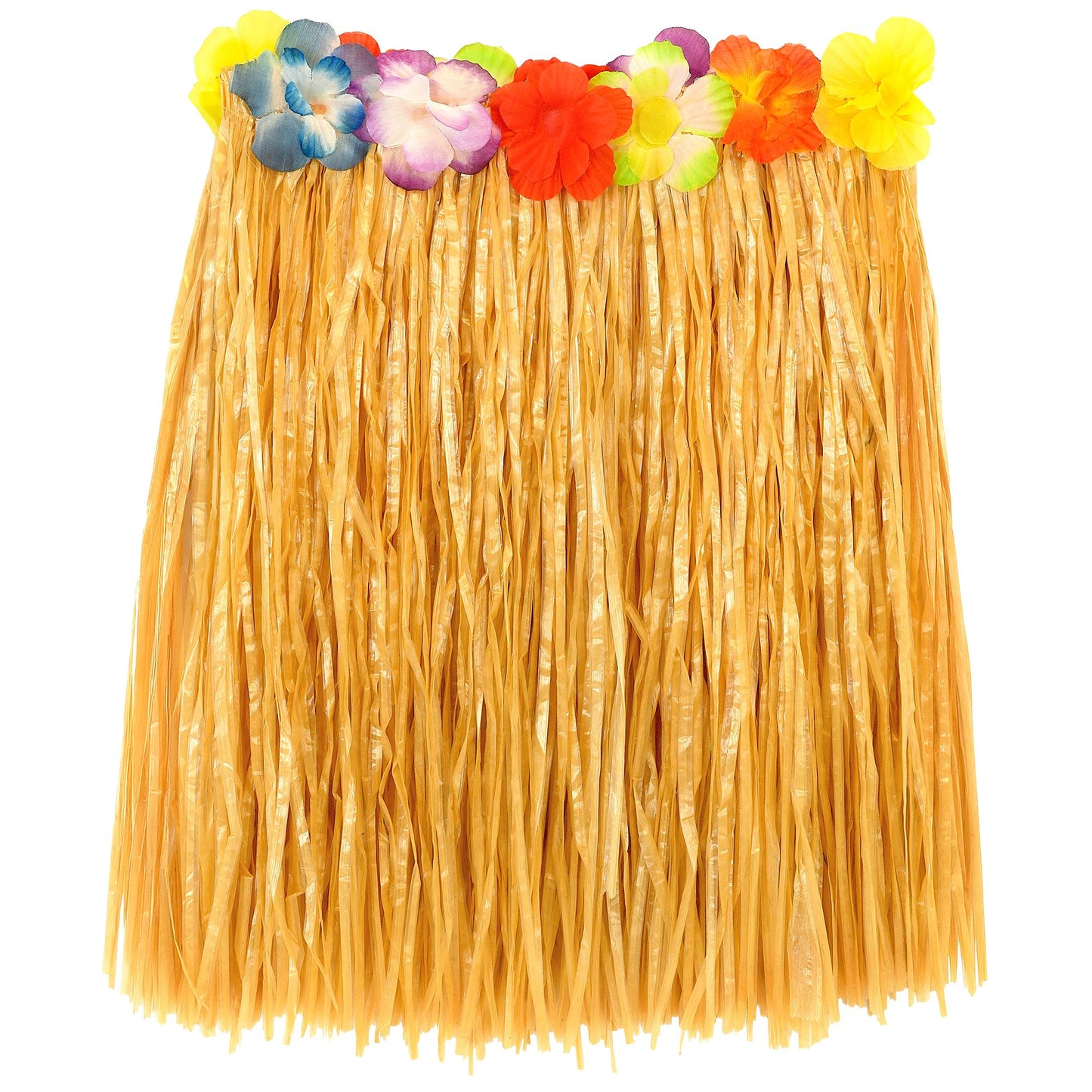 "NATURFARBENER HAWAII BASTROCK MIT BLUMENGÜRTEL" 40 cm für Kinder – Ansicht 5