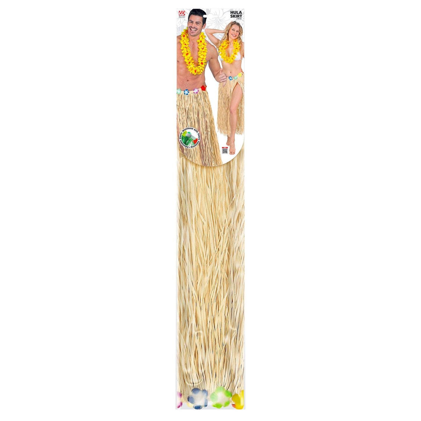 "NATURFARBENER HAWAII BASTROCK MIT BLUMENGÜRTEL" 80 cm - größenverstellbar – Detailansicht