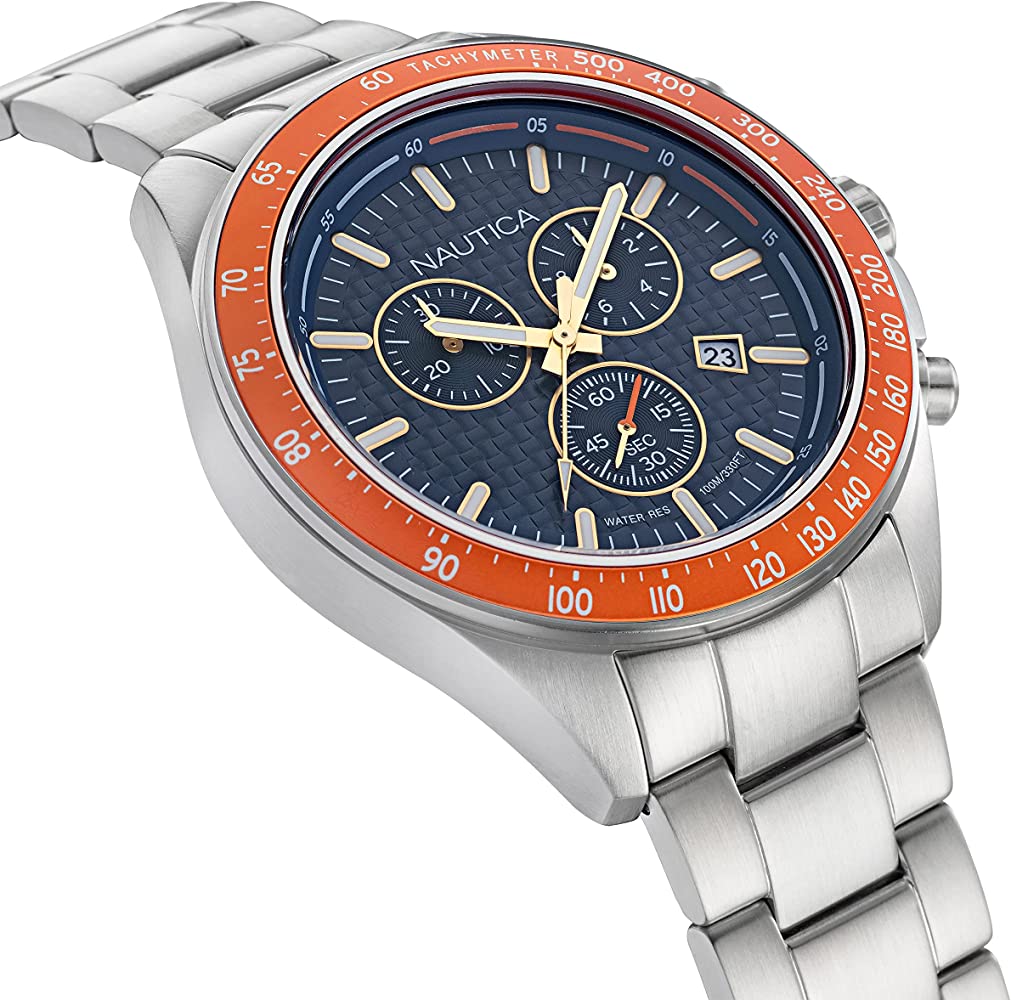 NAUTICA NAPOBF117 Multifunction - Case: 47 mm - Armbanduhr 47 mm Silber ansicht-2