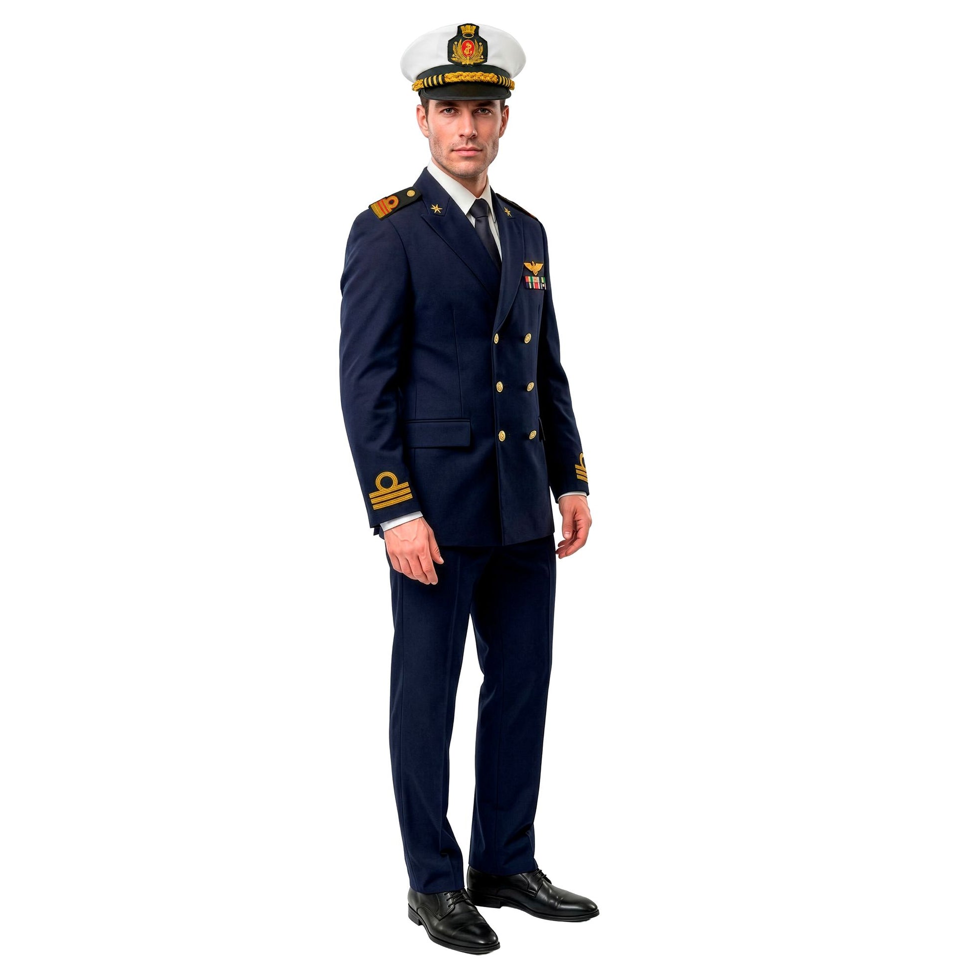 "NAVY KAPITÄN" (Jackett, Hose, Mütze) – Ansicht 3