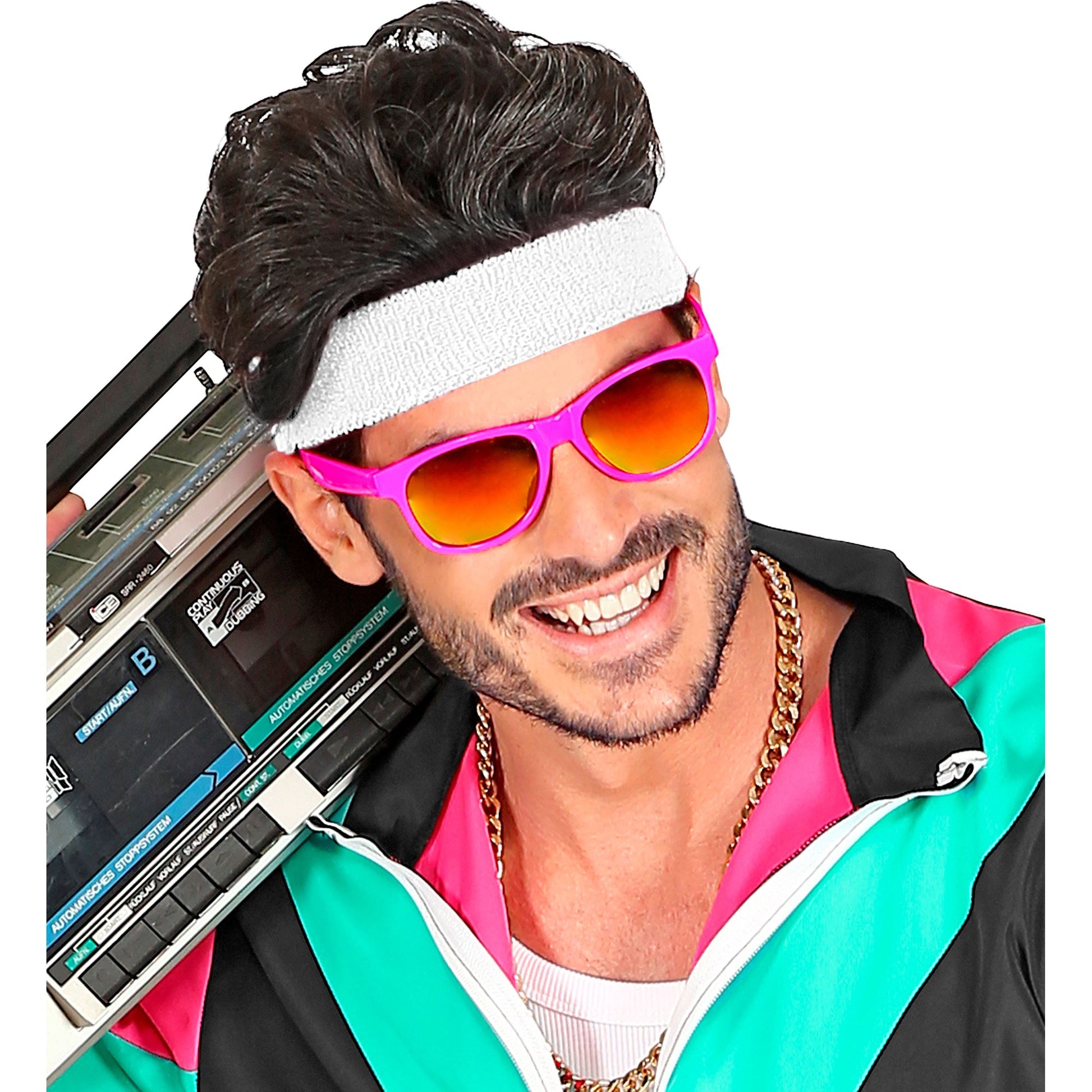 "NEON 80er JAHRE BRILLE MIT REVO GLÄSERN" in 4 Farben sortiert – Ansicht 3