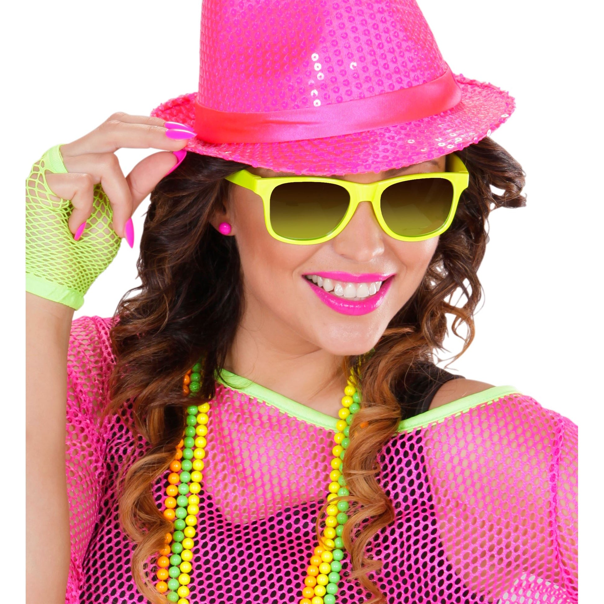 "NEON 80er JAHRE BRILLE MIT REVO GLÄSERN" in 4 Farben sortiert – Ansicht 4