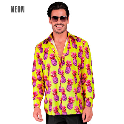 "NEON ANANAS PARTY FASHION HEMD" (Hemd) – Vorderansicht