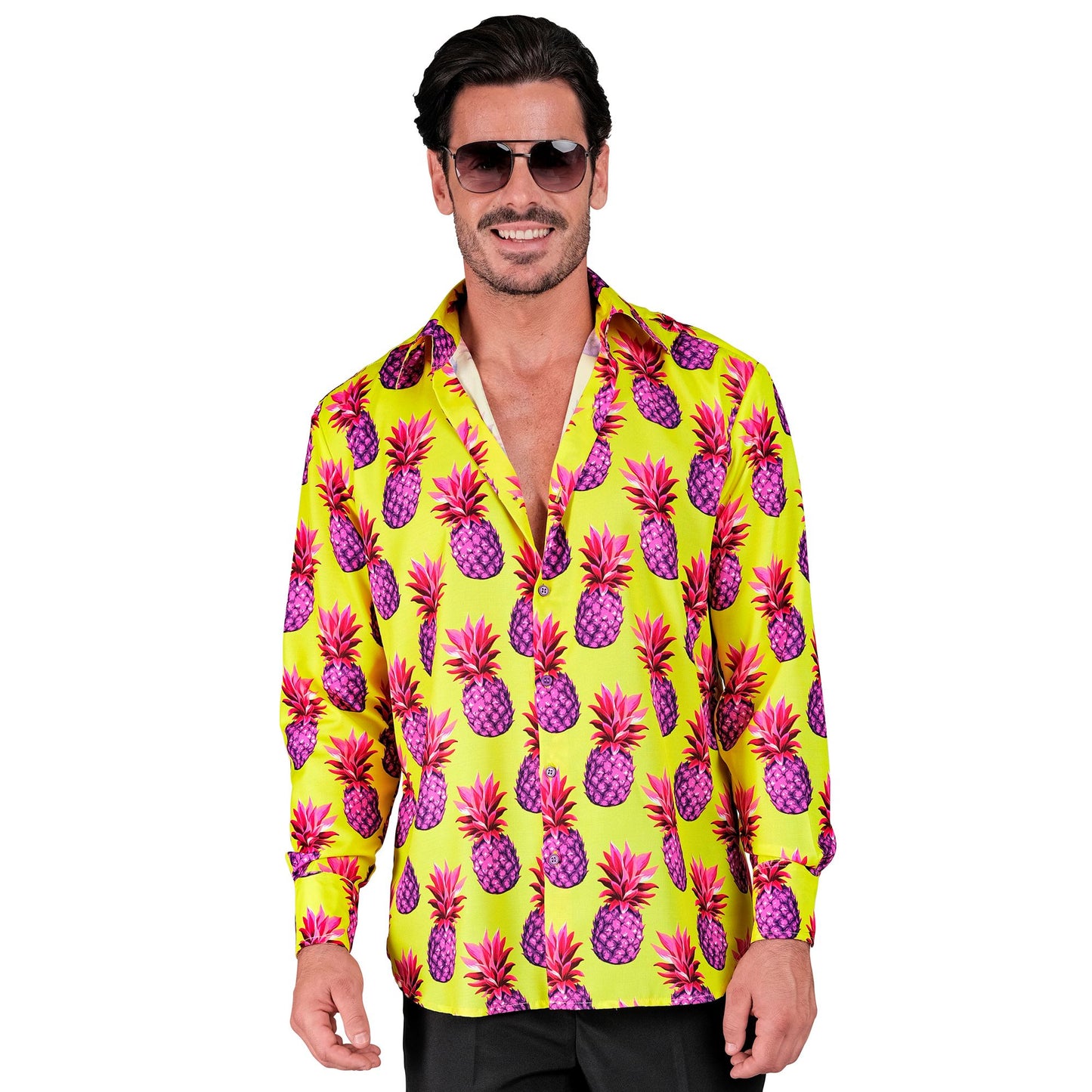 "NEON ANANAS PARTY FASHION HEMD" (Hemd) – Detailansicht