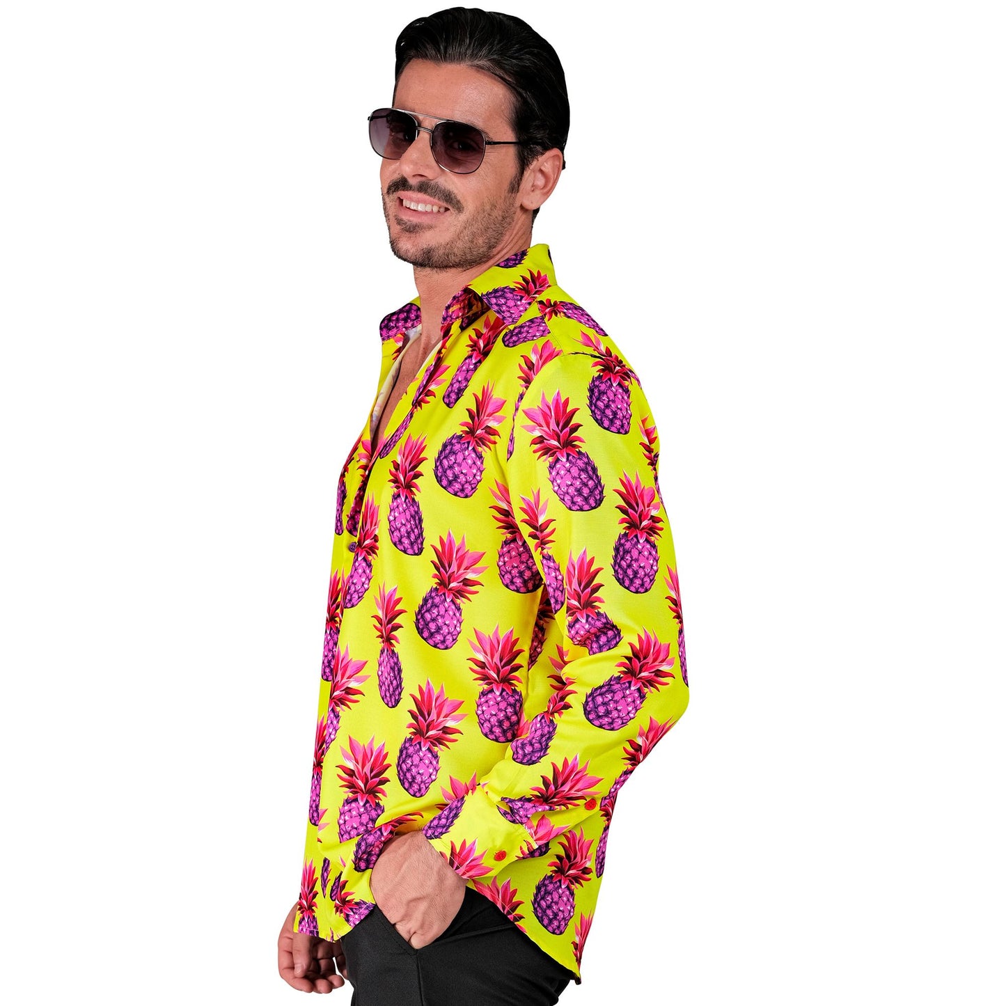 "NEON ANANAS PARTY FASHION HEMD" (Hemd) – Ansicht 4