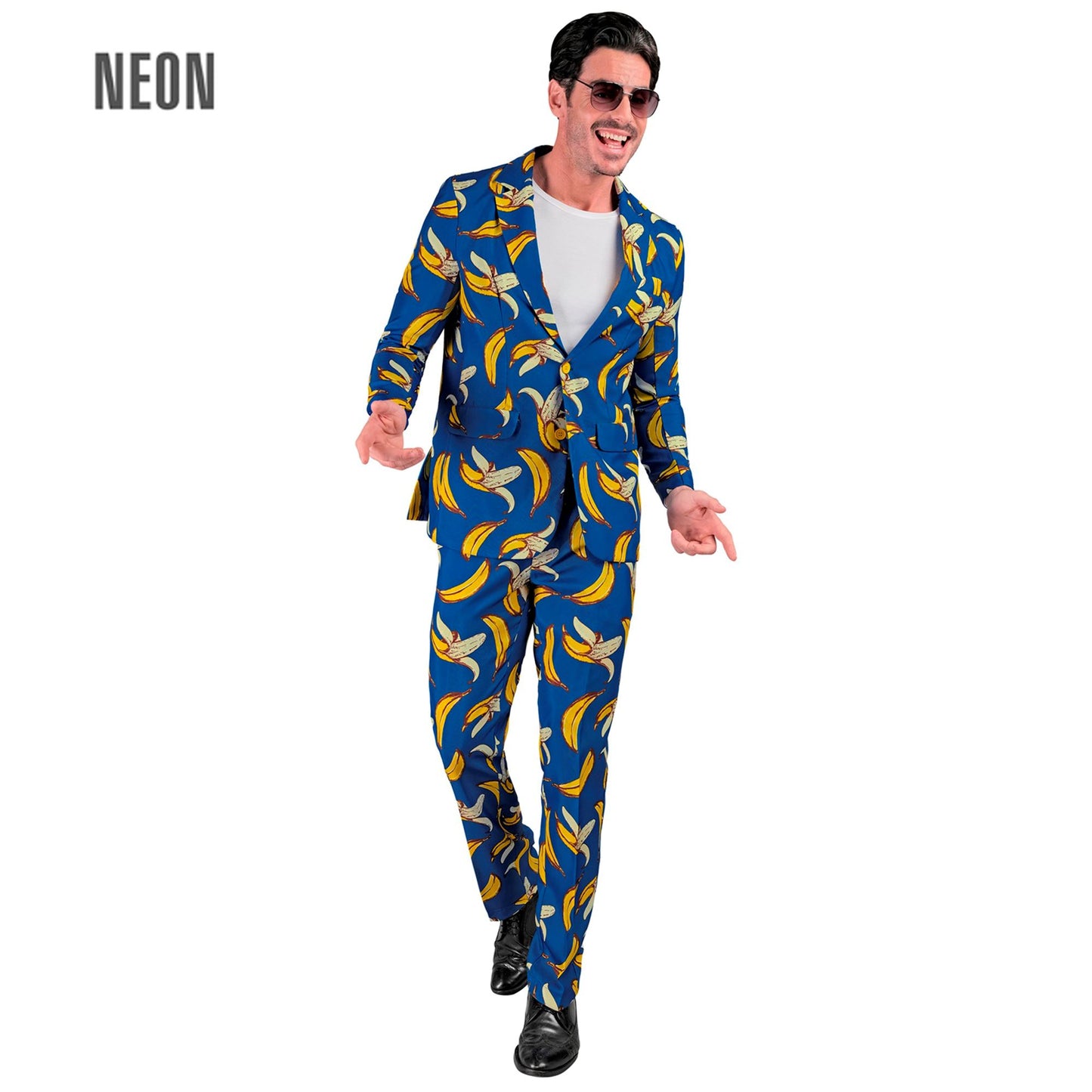 "NEON BANANE PARTY FASHION ANZUG" (Jackett, Hose) – Vorderansicht