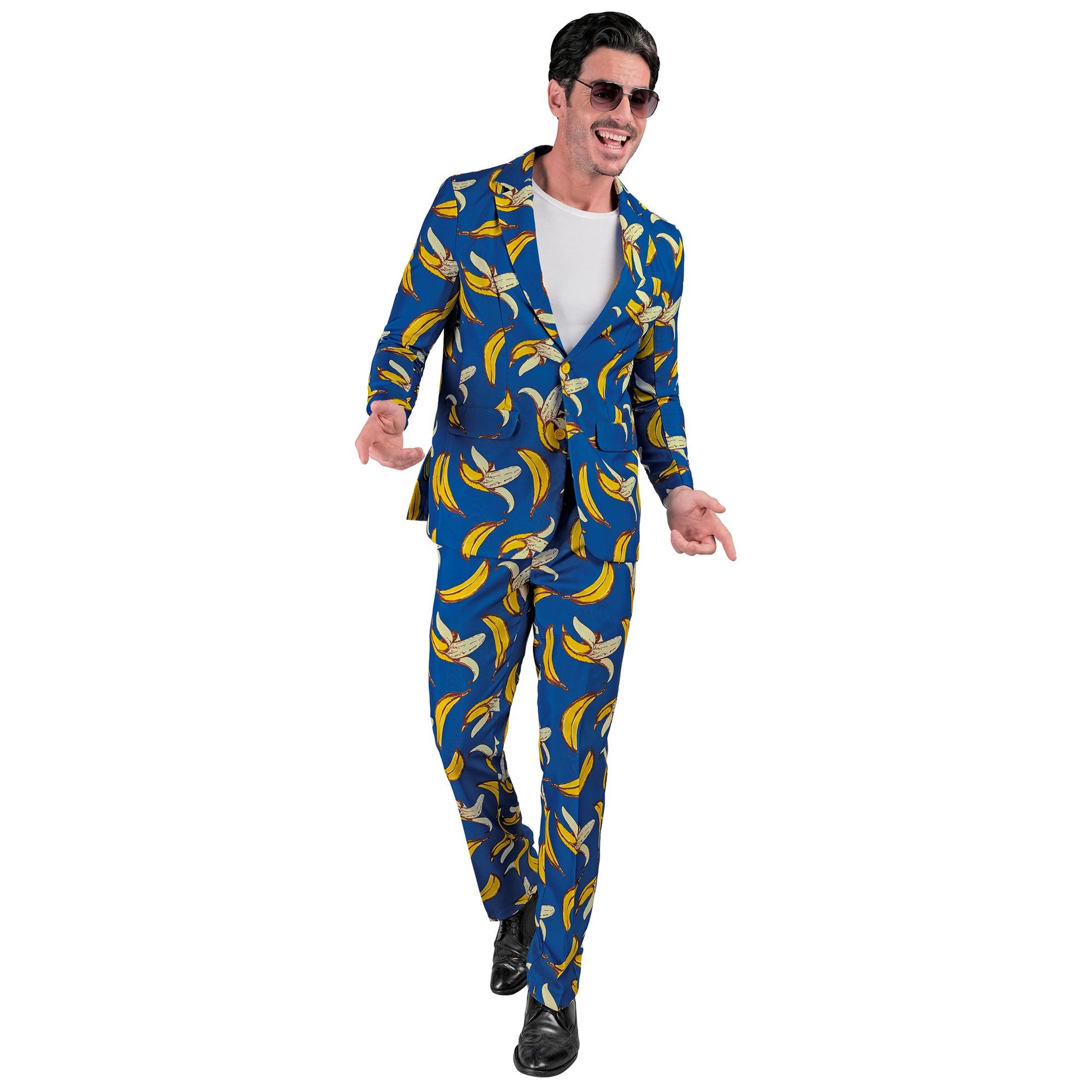 "NEON BANANE PARTY FASHION ANZUG" (Jackett, Hose) – Detailansicht