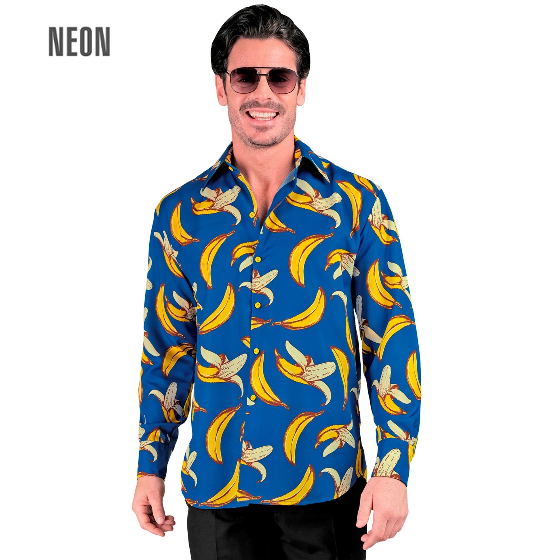 "NEON BANANE PARTY FASHION HEMD" (Hemd) – Vorderansicht