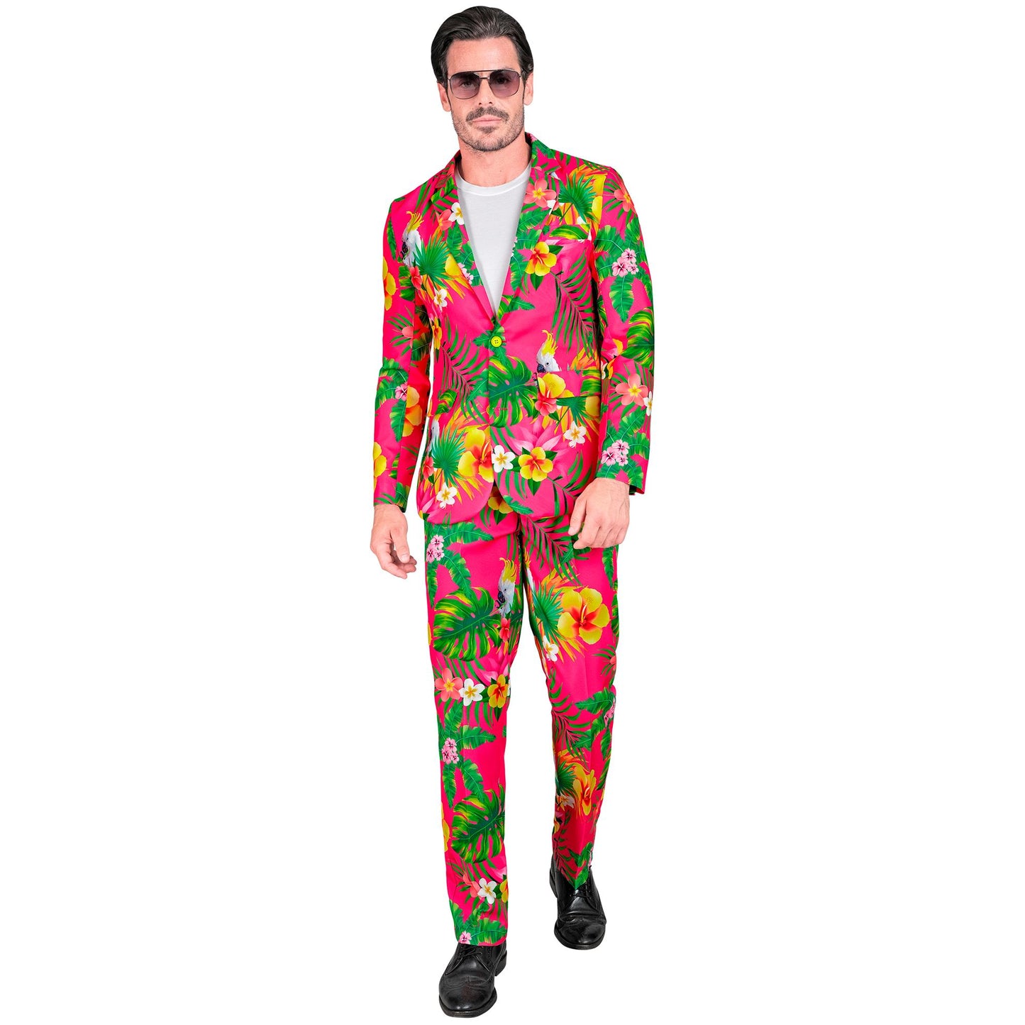 "NEON COPACABANA PARTY FASHION ANZUG" (Jackett, Hose) – Detailansicht