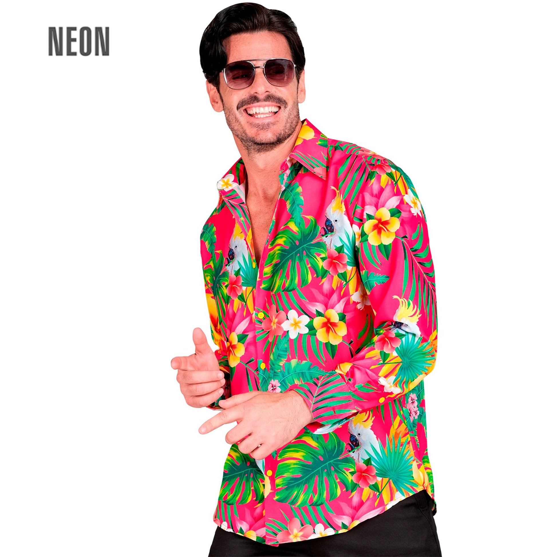 "NEON COPACABANA PARTY FASHION HEMD" (Hemd) – Vorderansicht