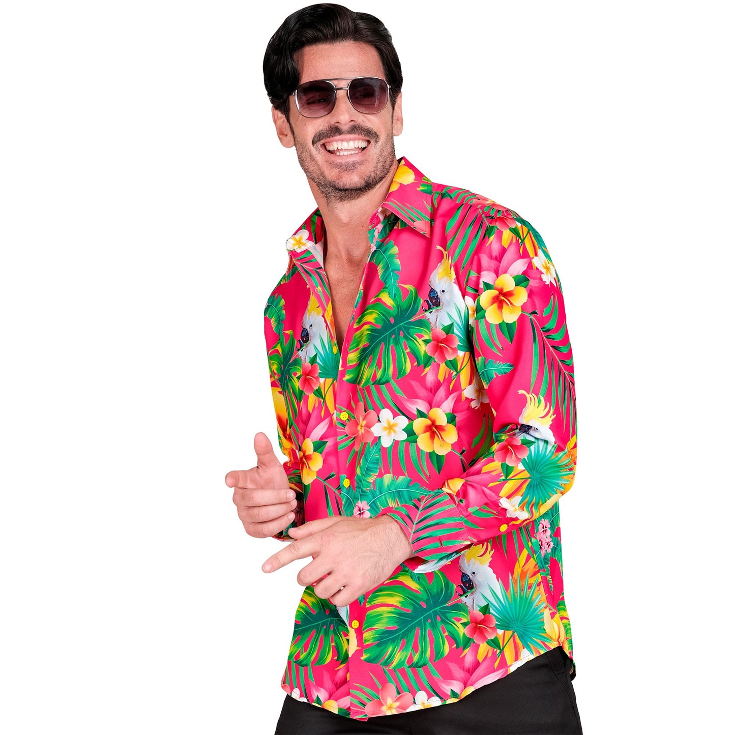 "NEON COPACABANA PARTY FASHION HEMD" (Hemd) – Detailansicht