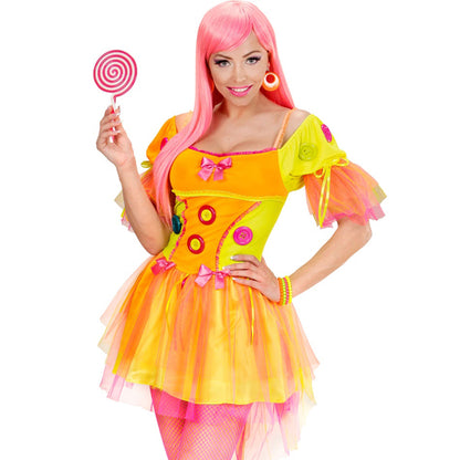 "NEON FANTASY GIRL" (Kleid) – Vorderansicht
