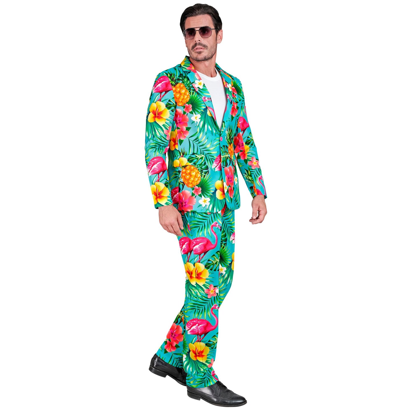 "NEON FLAMINGO PARTY FASHION ANZUG" (Jackett, Hose) – Ansicht 4