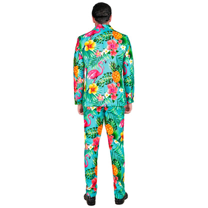 "NEON FLAMINGO PARTY FASHION ANZUG" (Jackett, Hose) – Ansicht 5