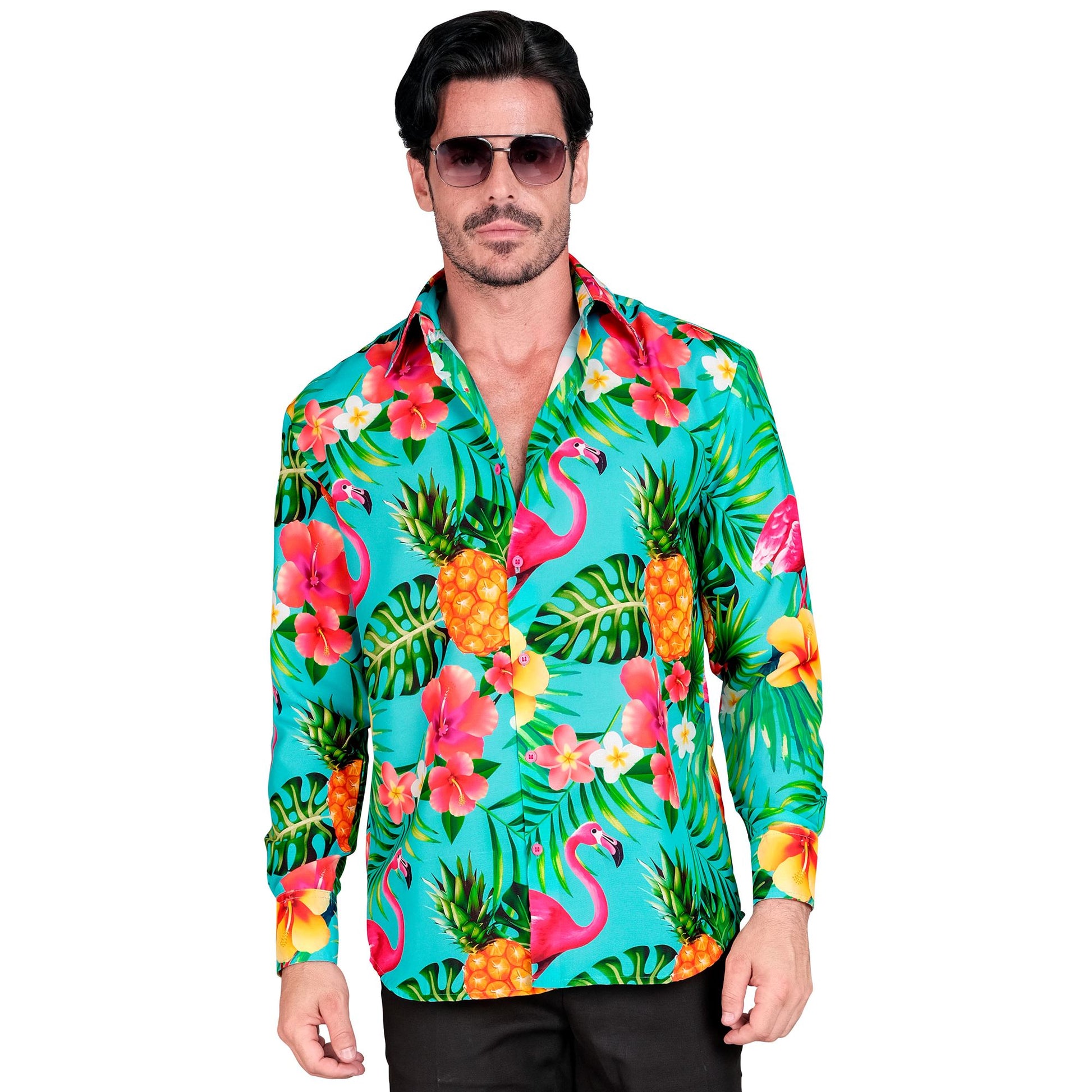 "NEON FLAMINGO PARTY FASHION HEMD" (Hemd) – Ansicht 3