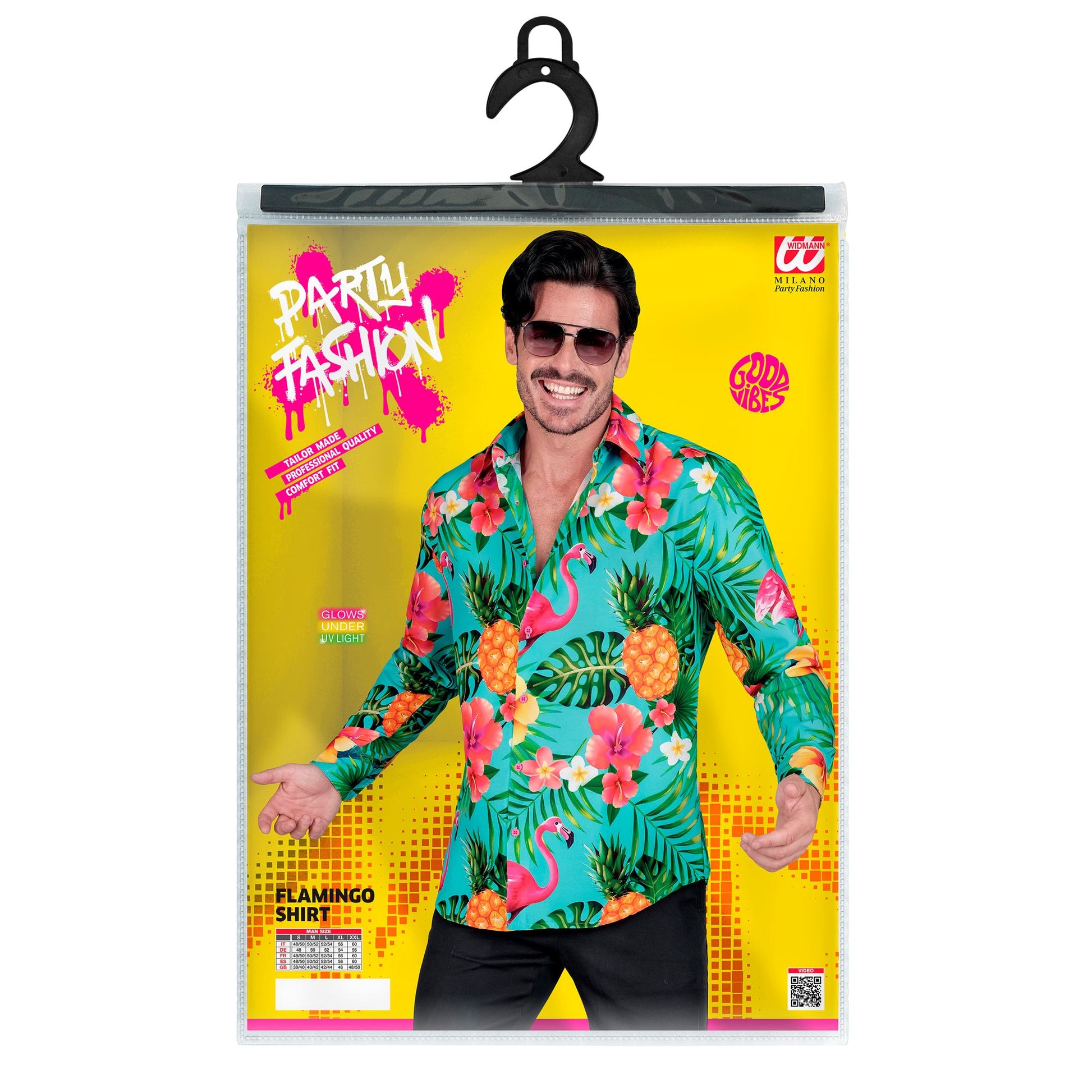 "NEON FLAMINGO PARTY FASHION HEMD" (Hemd) – Ansicht 4