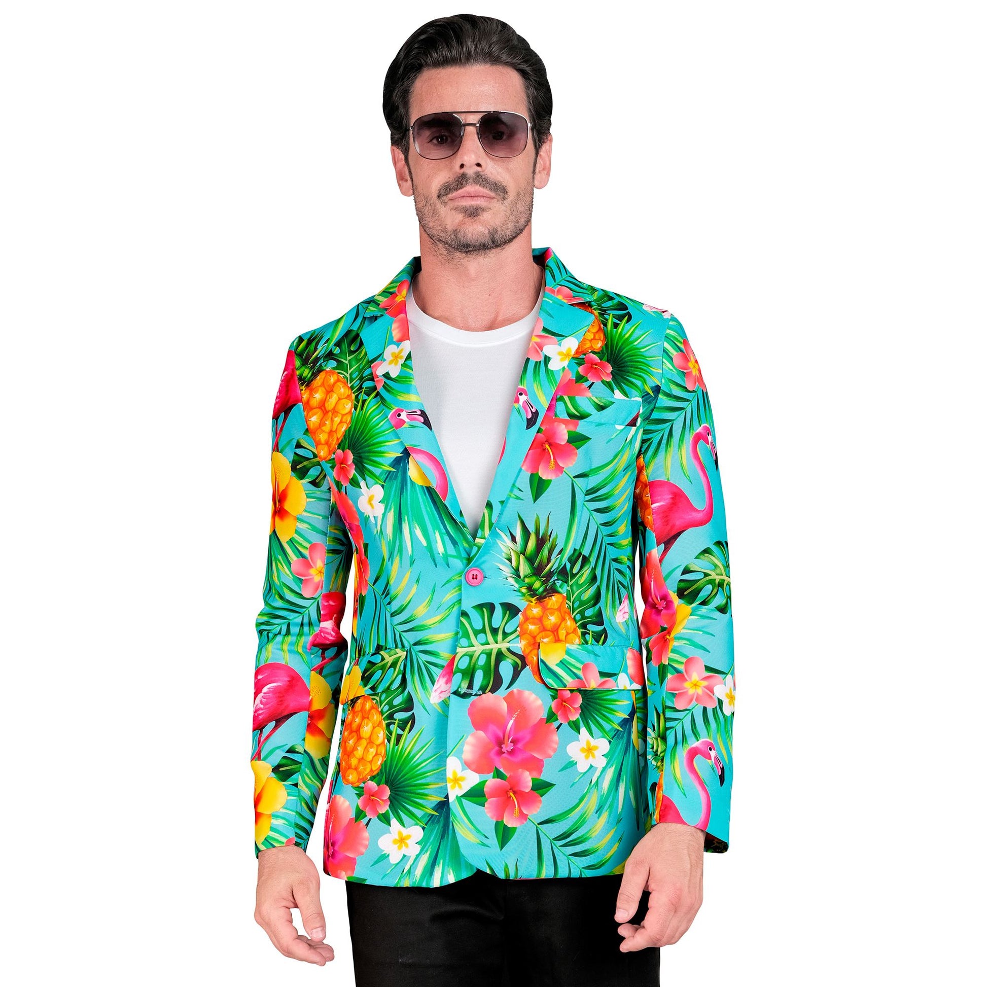 "NEON FLAMINGO PARTY FASHION JACKETT" (Jackett) – Detailansicht