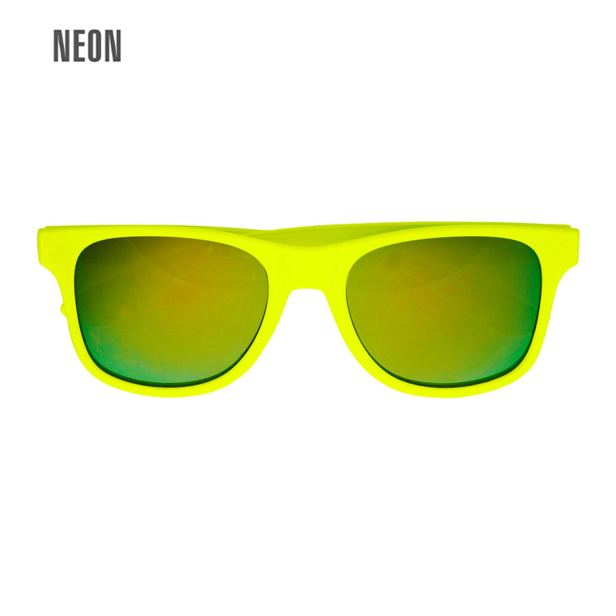 "NEON GELBE 80er JAHRE BRILLE MIT GLÄSERN REVO" – Vorderansicht