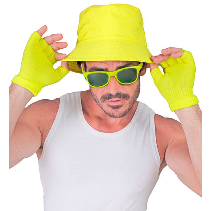 "NEON GELBE FINGERLOSE HANDSCHUHE" – Ansicht 4
