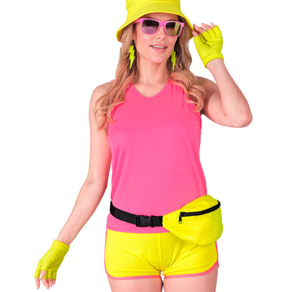 "NEON GELBE FINGERLOSE HANDSCHUHE" – Ansicht 5