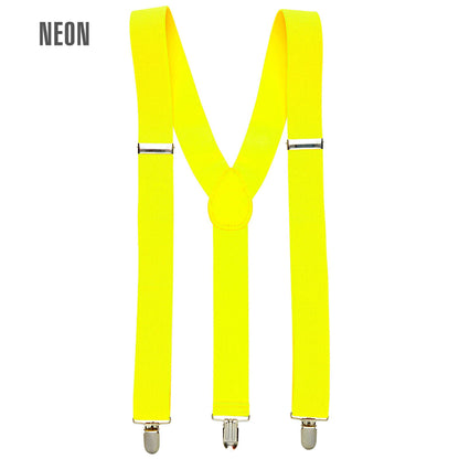 "NEON GELBE HOSENTRÄGER" – Vorderansicht